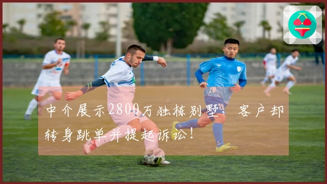中介展示2800万独栋别墅，客户却转身跳单并提起诉讼！